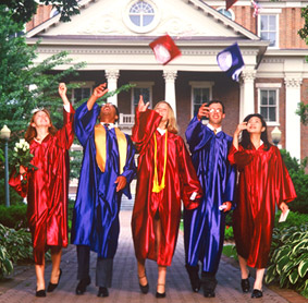 highschool caps and gowns