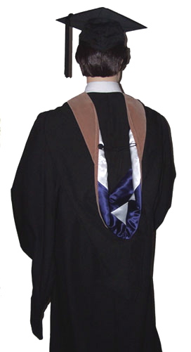 mba masters graduation hood