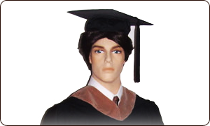 Masters cap and gown